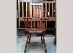 Liberty and Co. A pair of beech high comb back elbow chairs - Thumbnail 4