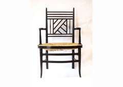 Edward William Godwin (attributed). An Anglo-Japanese ebonised elbow chair - Thumbnail 1