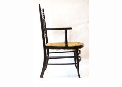 Edward William Godwin (attributed). An Anglo-Japanese ebonised elbow chair - Thumbnail 2