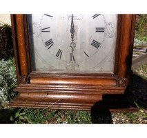 An important Gothic Revival oak bracket clock from Middlesex Guildhall in Parliament Square London - Thumbnail 4