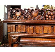 An important Gothic Revival oak bracket clock from Middlesex Guildhall in Parliament Square London - Thumbnail 12