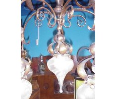 WAS Benson. A fantastic Arts and Crafts copper chandelier - Thumbnail 9