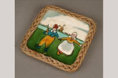 An Arts and Crafts 6 inch tile tea pot - Thumbnail 1