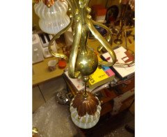 WAS Benson. An outstanding and extremely rare Arts and Crafts copper and brass chandelier - Thumbnail 13