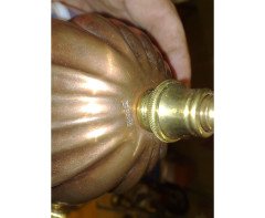 WAS Benson. An outstanding and extremely rare Arts and Crafts copper and brass chandelier - Thumbnail 16