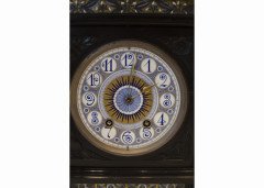Lewis Foreman Day. An Aesthetic Movement ebonised mantel clock - Thumbnail 2