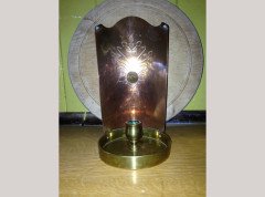 WAS Benson. A near pair of brass and copper night candle holder - Thumbnail 3