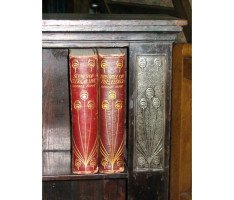 Talwin Morris. An original 'Roxborough' design bookcase plus two books with bindings - Thumbnail 2