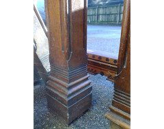 A Set of Good Gothic Revival Oak Inlaid Stair Posts - Thumbnail 9