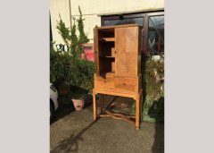 Charles Spooner. A rare Arts Crafts oak bureau bookcase - Thumbnail 4