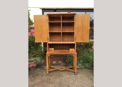 Charles Spooner. A rare Arts Crafts oak bureau bookcase - Thumbnail 5