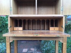 Charles Spooner. A rare Arts Crafts oak bureau bookcase - Thumbnail 6