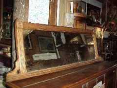 Bruce Talbert (manner). A Gothic Revival Oak Overmantel Mirror - Thumbnail 2