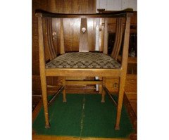 E A Taylor for Wylie and Lochhead. Seven Glasgow style tub chairs. - Thumbnail 2