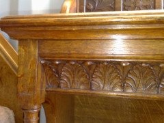 Bruce Talbert for Gillows. A fine Gothic Revival 1/4 sawn oak bookcase - Thumbnail 14