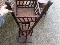 Gustave Serrurier-Bovy. A rare and important oak Art Nouveau plant of impressive proportions - Thumbnail 8