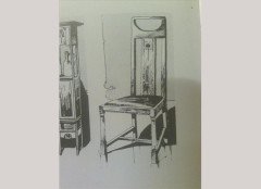 G M Ellwood for J S Henry. An oak and inlaid elbow chair and side chair - Thumbnail 3