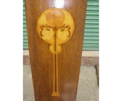 Goodhall, Lambs and Heighway. A Glasgow School Arts and Crafts oak treble wardrobe in the manner of M H Baillie Scott - Thumbnail 9