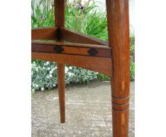 Goodhall, Lambs and Heighway. A Glasgow School Arts and Crafts oak treble wardrobe in the manner of M H Baillie Scott - Thumbnail 14