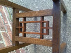 E W Godwin for William Watt. An Anglo-Japanese oak plant stand - Thumbnail 12