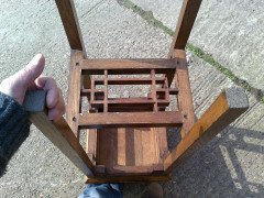 E W Godwin for William Watt. An Anglo-Japanese oak plant stand - Thumbnail 15