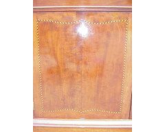 George Jack for Morris and Co. A figured mahogany, chequer and line inlaid secretaire bookcase - Thumbnail 7