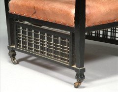 E W Godwin for William Watt. An Anglo-Japanese ebonised armchair - Thumbnail 2