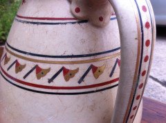 A Hand Painted Gothic Revival Water Jug - Thumbnail 5
