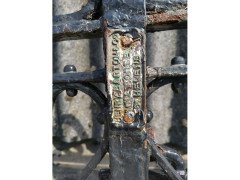 Henry Barton & Co. A rare pair of Arts & Crafts Master Craftsman's hand forged gate - Thumbnail 6