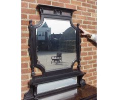 W J Estall (possibly). An ebonised Anglo-Japanese cabinet of supreme quality with Amboyna serving area - Thumbnail 4