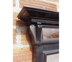 W J Estall (possibly). An ebonised Anglo-Japanese cabinet of supreme quality with Amboyna serving area - Thumbnail 6