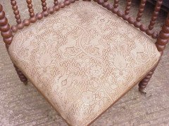 Morris and Co (attributed). A good quality bobbin turned corner chair - Thumbnail 4