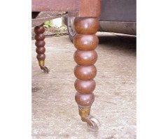 Morris and Co (attributed). A good quality bobbin turned corner chair - Thumbnail 5