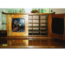 Thomas Jeckyll for C Hindley and Sons. A fine and rare walnut desk in the Anglo-Japanese style - Thumbnail 5