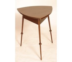 Liberty and Co (attributed). A mahogany triform occasional table in the style of E W Godwin - Thumbnail 1