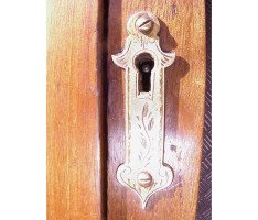 E W Godwin. A rare Anglo-Japanese walnut and lacquer side cabinet - Thumbnail 17