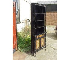 Daniel Cottier (attributed). An impressive Aesthetic Movement ebonised cabinet for semi-fixing - Thumbnail 3