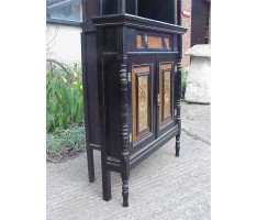 Daniel Cottier (attributed). An impressive Aesthetic Movement ebonised cabinet for semi-fixing - Thumbnail 7