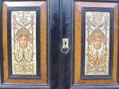 Daniel Cottier (attributed). An impressive Aesthetic Movement ebonised cabinet for semi-fixing - Thumbnail 11