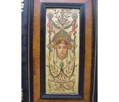 Daniel Cottier (attributed). An impressive Aesthetic Movement ebonised cabinet for semi-fixing - Thumbnail 12
