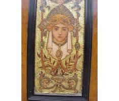 Daniel Cottier (attributed). An impressive Aesthetic Movement ebonised cabinet for semi-fixing - Thumbnail 17