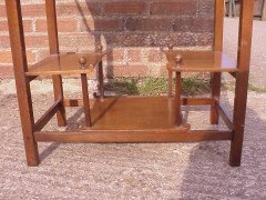 Heals of London. An Anglo-Japanese walnut 'Pagoda' side table - Thumbnail 6