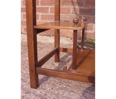 Heals of London. An Anglo-Japanese walnut 'Pagoda' side table - Thumbnail 7