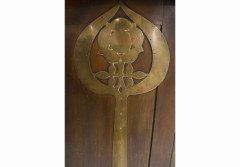 C R Mackintosh. A cypress wood and brass writing cabinet merly green stained - Thumbnail 2