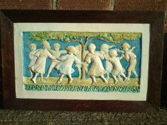 Ellen Mary Rope. A Dellia Robbia wall plaque - Thumbnail 1