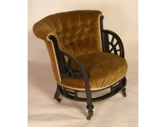 E W Godwin for William Watt. An Anglo-Japanese tub chair - Thumbnail 1