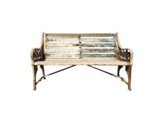 Dr Christopher Dresser. Two Coalbrookdale Medieval Cast Iron Garden Seats - Thumbnail 1