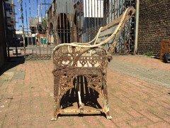 Dr Christopher Dresser. Two Coalbrookdale Medieval Cast Iron Garden Seats - Thumbnail 7
