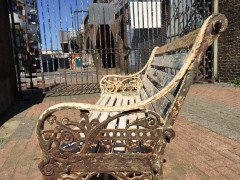 Dr Christopher Dresser. Two Coalbrookdale Medieval Cast Iron Garden Seats - Thumbnail 8