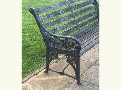 Dr Christopher Dresser. Two Coalbrookdale Medieval Cast Iron Garden Seats - Thumbnail 14
